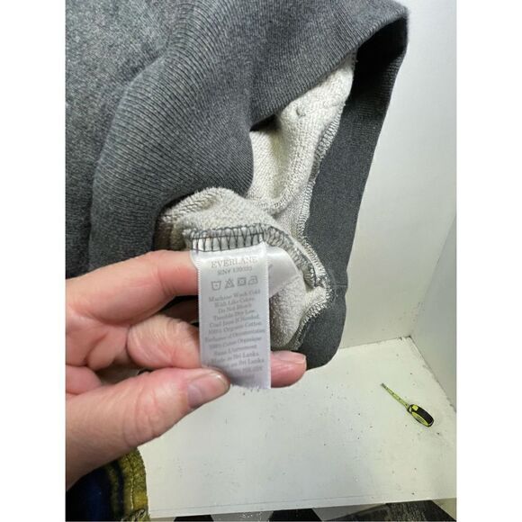 Everlane Gray Track Pullover Sweatshirt Size XL - Picture 9 of 11